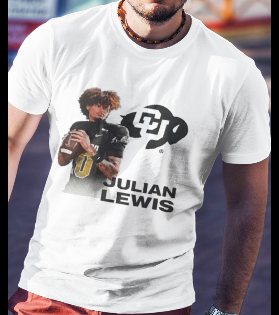 Julian Lewis Colorado Buffaloes CU Football T-Shirt