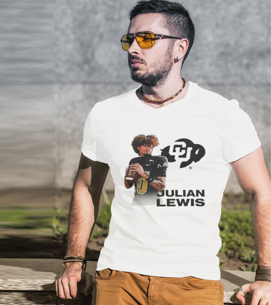 Julian Lewis Colorado Buffaloes CU Football T-Shirt