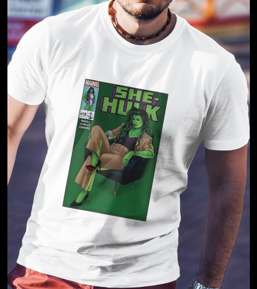 Marvel She Hulk Issue 15 Comic Book Cover Rowell Genolet Cunniffe T-Shirt