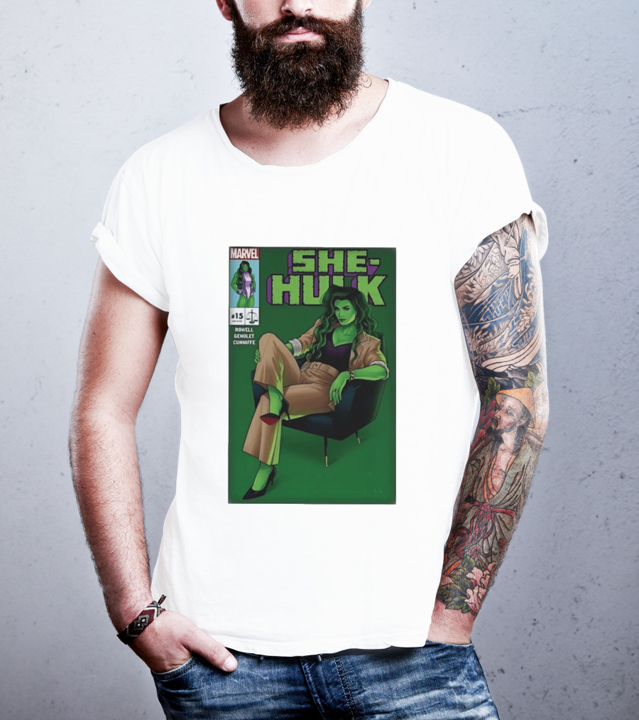 Marvel She Hulk Issue 15 Comic Book Cover Rowell Genolet Cunniffe T-Shirt