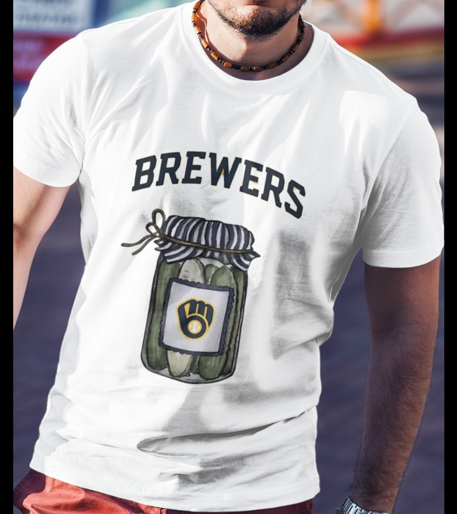 Milwaukee Brewers Pickle Jar MLB Baseball Brewers T-Shirt