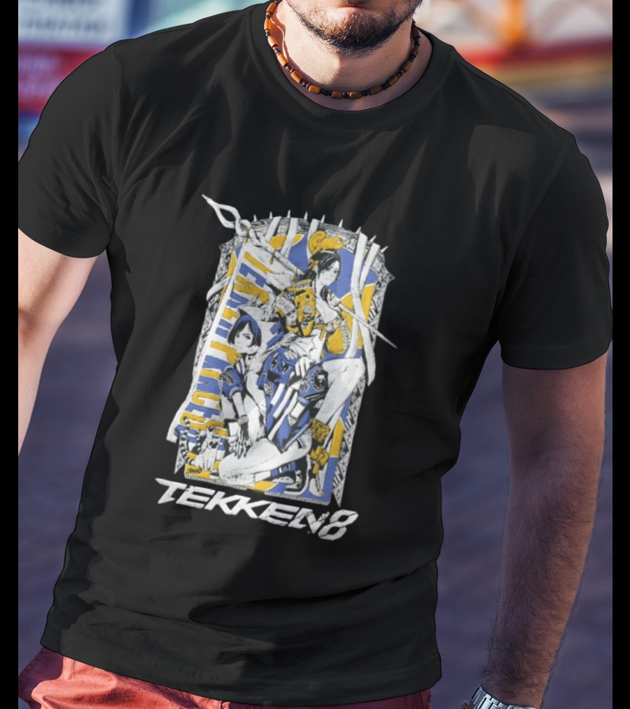 Tekken 8 Team Princess Anime Female Fighters Art Chameleon Flag T-Shirt
