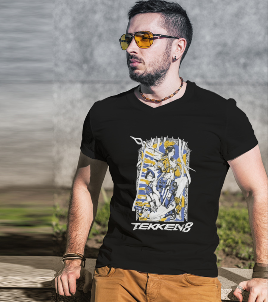 Tekken 8 Team Princess Anime Female Fighters Art Chameleon Flag T-Shirt