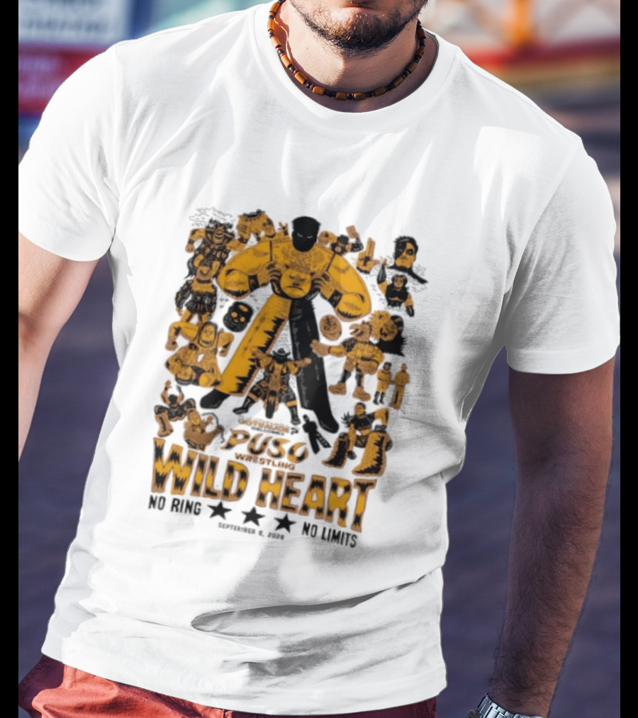 Puso Wrestling Wild Heart September 6 2026 No Ring No Limits T-Shirt