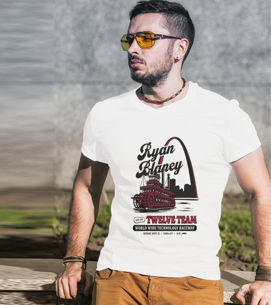 Ryan Blaney Twelve Team World Wide Technology Raceway St. Louis Arch September 13 2026 T-Shirt