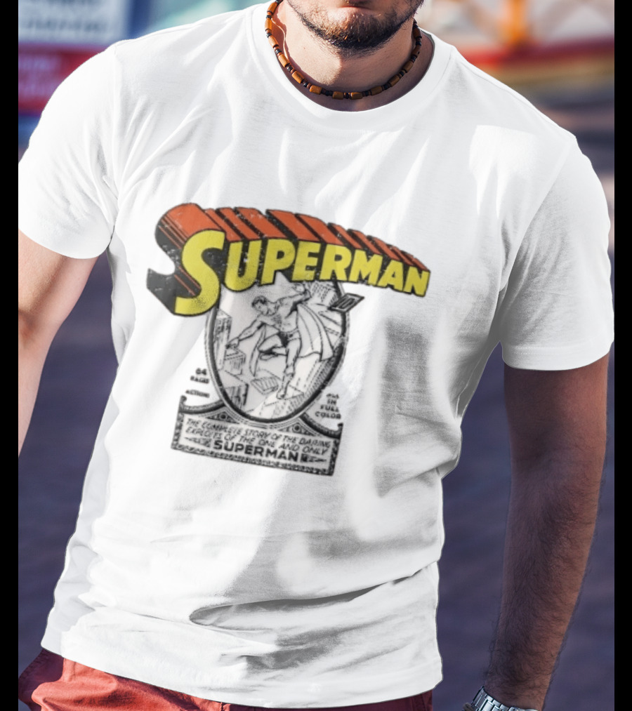 Superman The Complete Story Of The Daring Exploits Of The One And Only Comic Book Cover T-Shirt