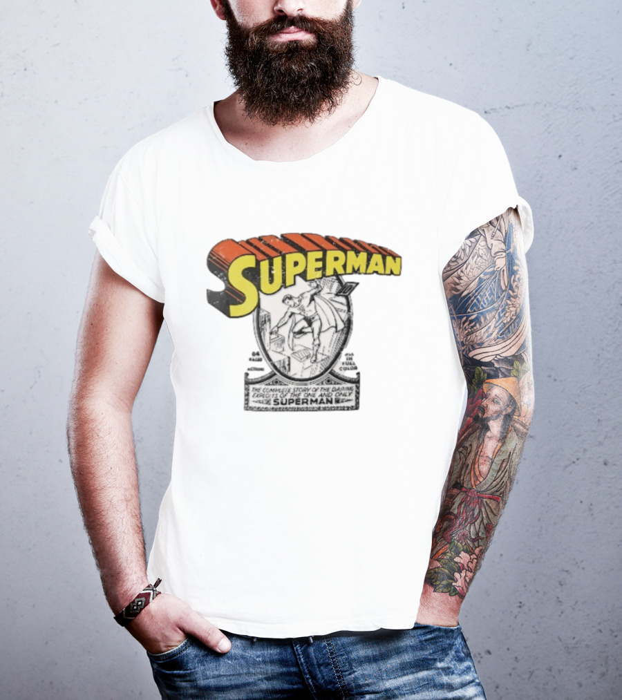 Superman The Complete Story Of The Daring Exploits Of The One And Only Comic Book Cover T-Shirt