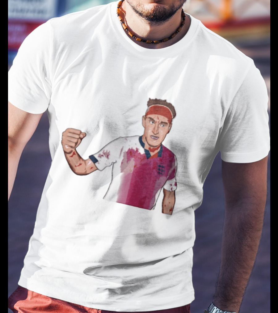 Terry Butcher England Football Iconic Bloodied Headband Moment Football Fans T-Shirt