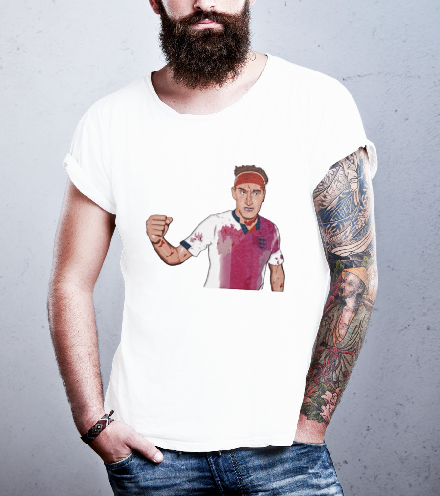 Terry Butcher England Football Iconic Bloodied Headband Moment Football Fans T-Shirt