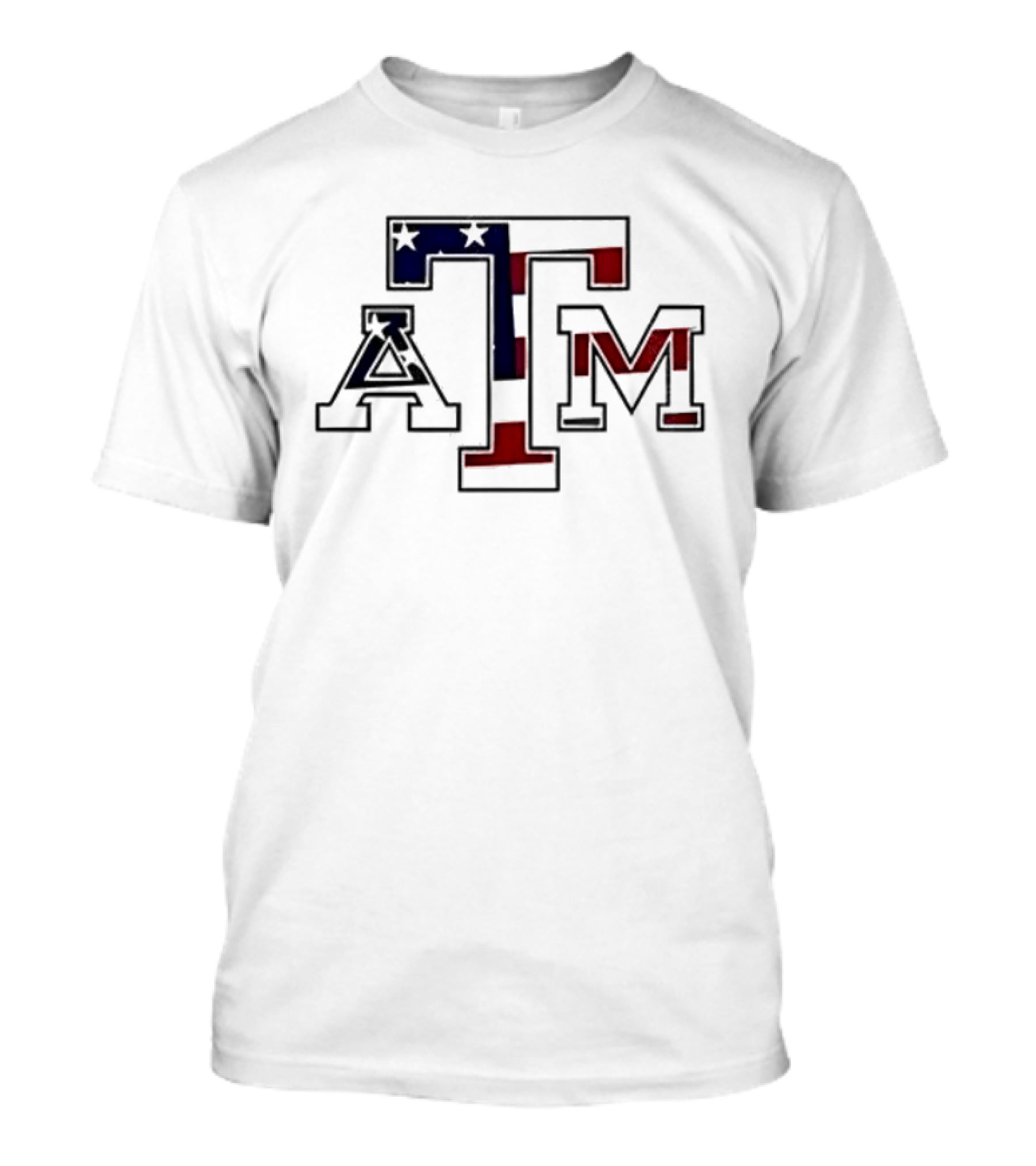 Texas A&M Football USA Flag Salute To Service T-Shirt