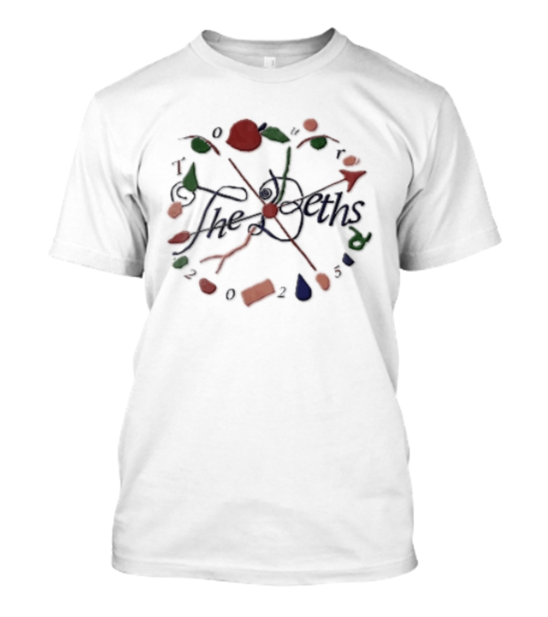 The Beths Tour 2025 Colorful Symbols Eyes T-Shirt