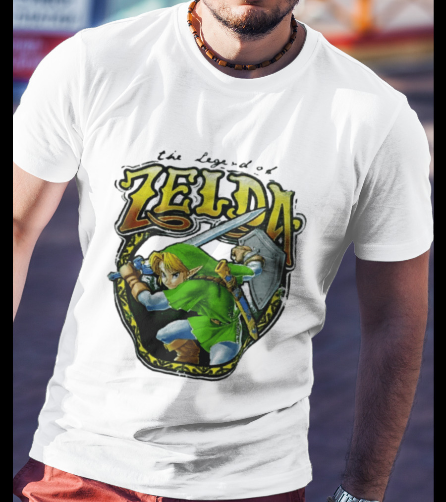 The Legend Of Zelda Link With Sword And Shield T-Shirt