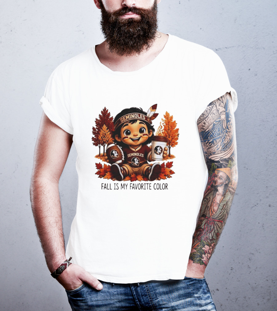 Florida State Seminoles Fall Is My Favorite Color Leaves Football Coffee Toddler T-Shirt