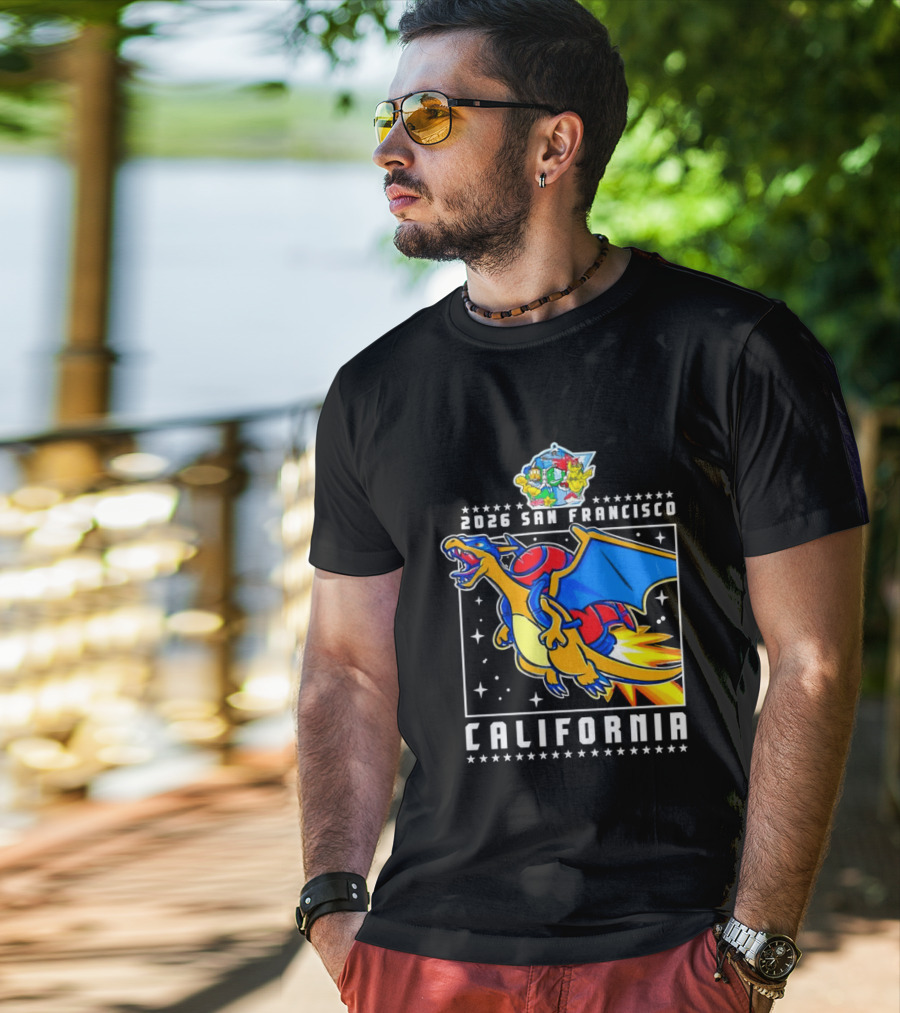 Pokémon Worlds 2026 Charizard San Francisco California T-Shirt