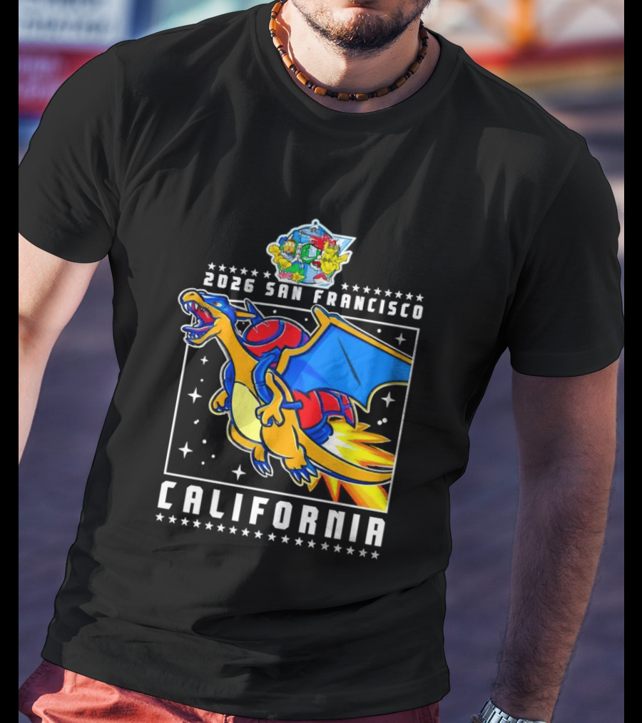 Pokémon Worlds 2026 Charizard San Francisco California T-Shirt