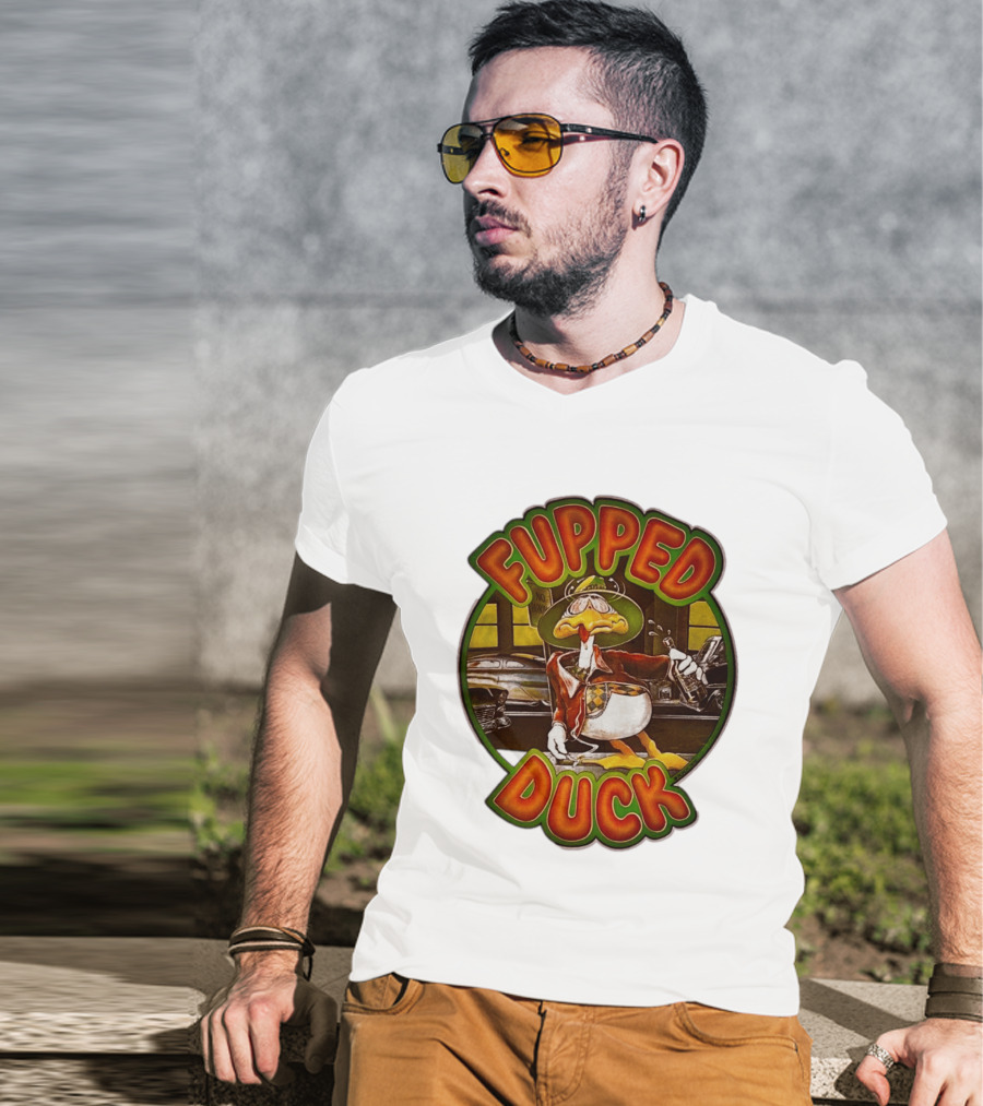 Fupped Duck Vintage Style 1979 Tipsy Cartoon Nostalgia T-Shirt
