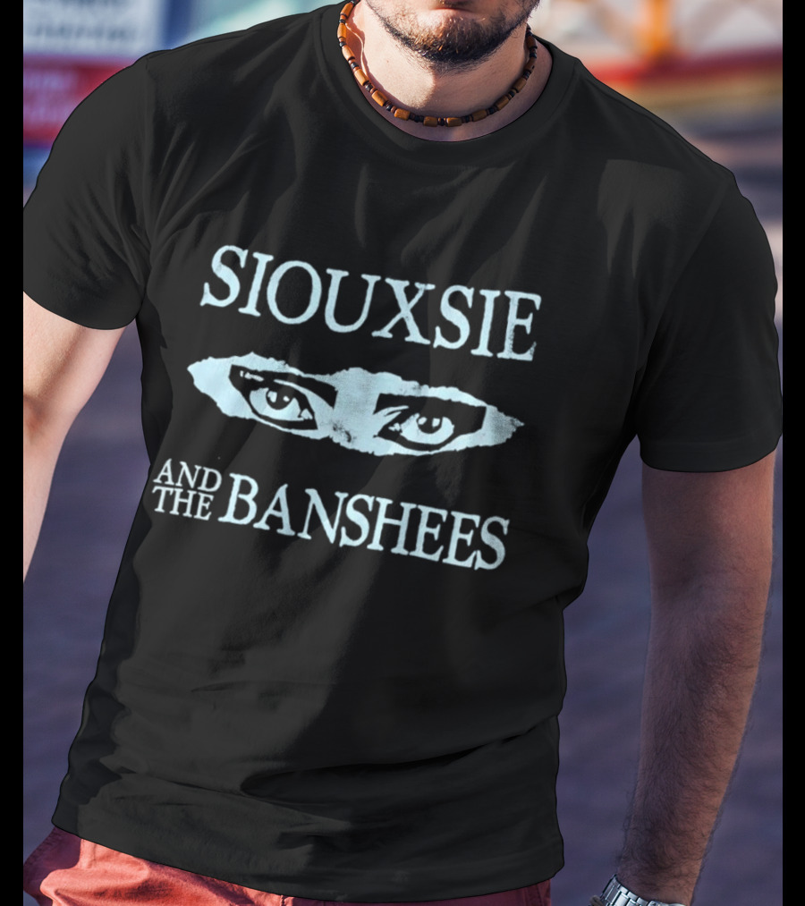 Siouxsie And The Banshees Distressed Eyes Band Merchandise T-Shirt