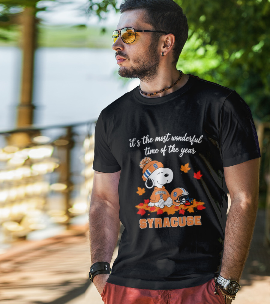 Snoopy It's The Most Wonderful Time Of The Year Syracuse T-Shirt