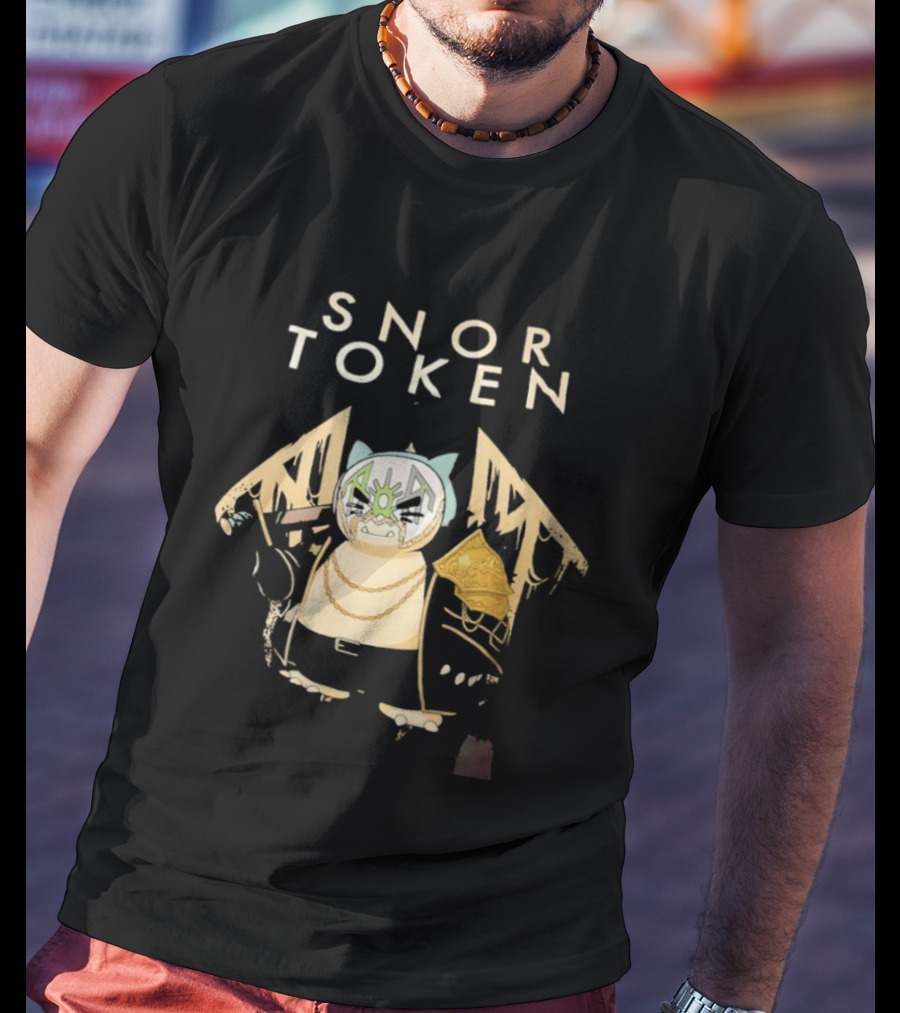 Snor Token Snorlax Pokémon Gaming Crypto Mashup Bitcoin T-Shirt