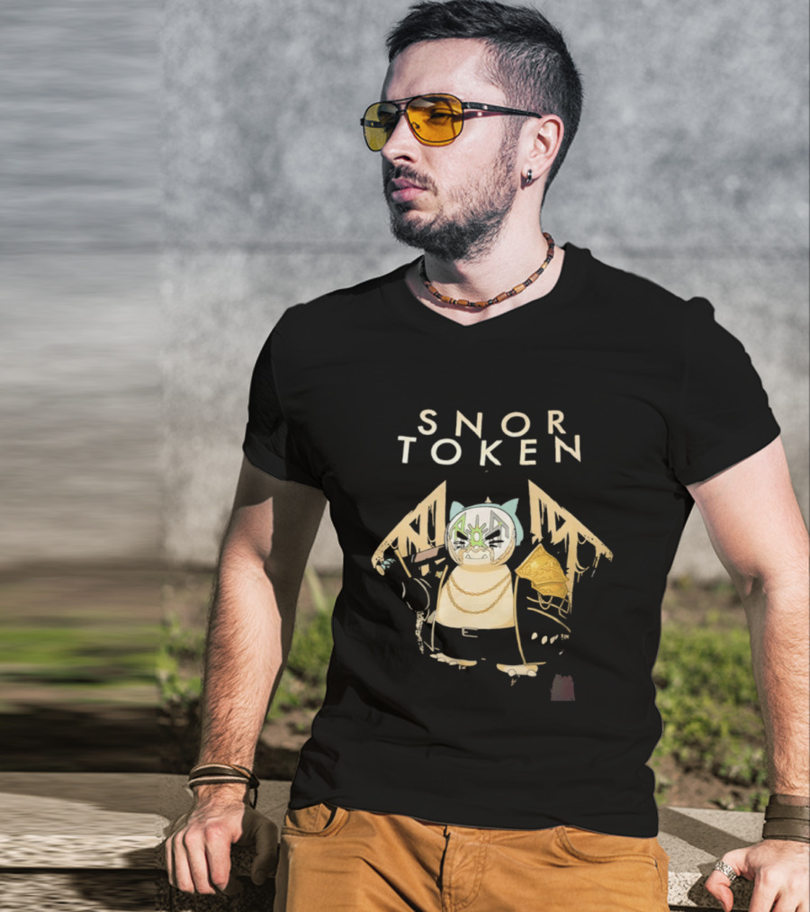 Snor Token Snorlax Pokémon Gaming Crypto Mashup Bitcoin T-Shirt