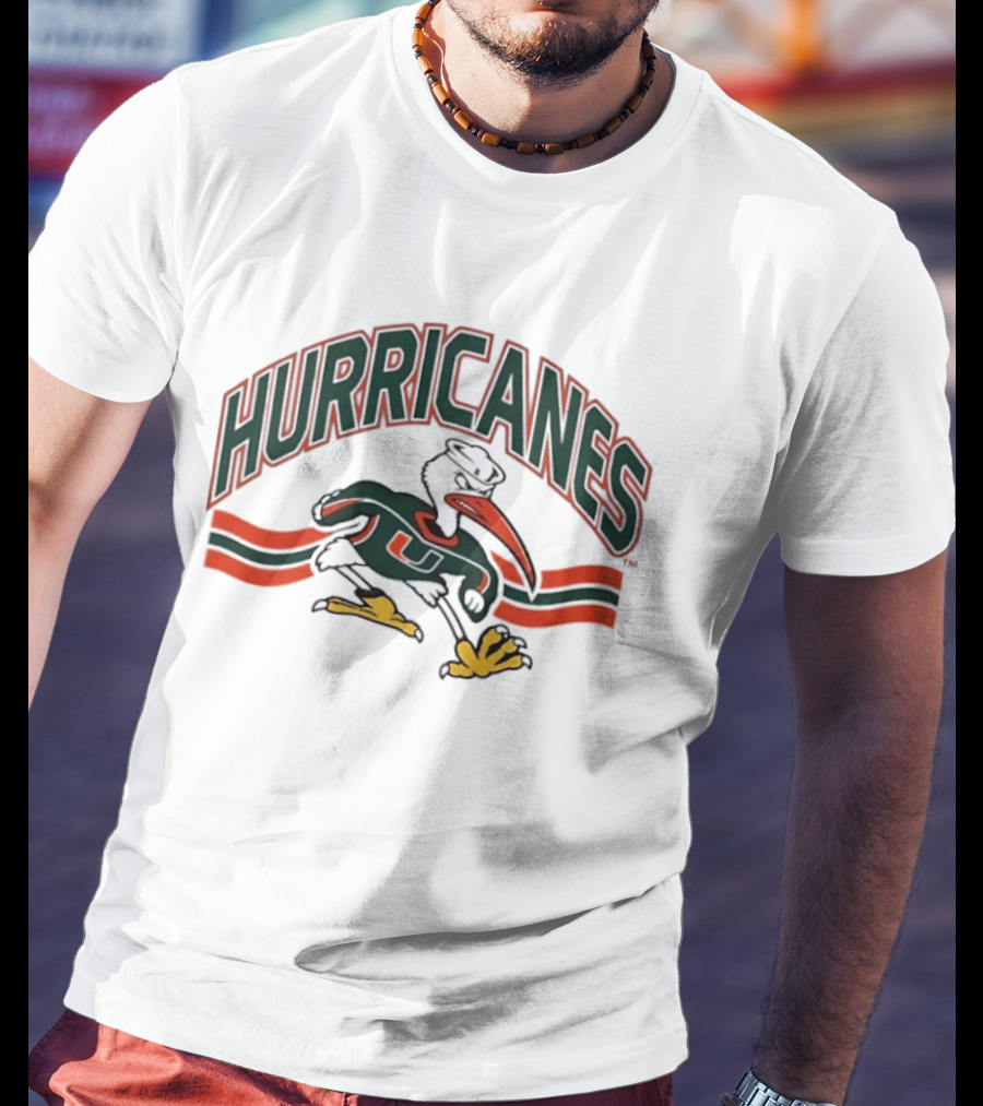 Miami Hurricanes Sebastian The Ibis Sports Team T-Shirt