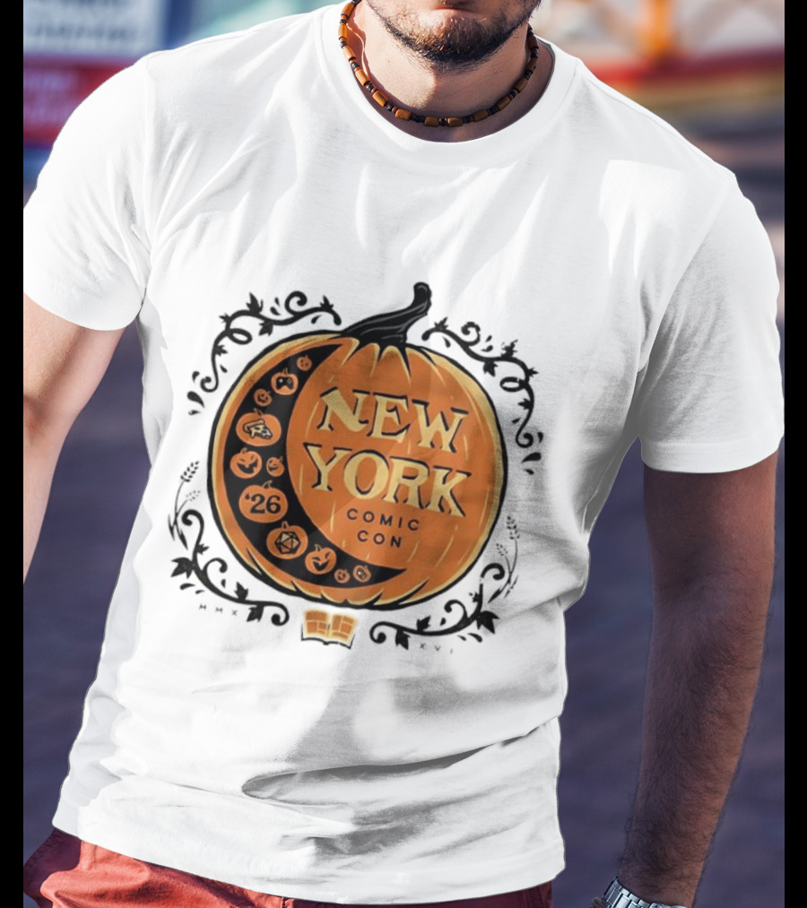 New York Comic Con 2026 Pumpkin Halloween Decor T-Shirt