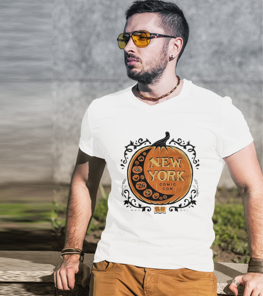New York Comic Con 2026 Pumpkin Halloween Decor T-Shirt