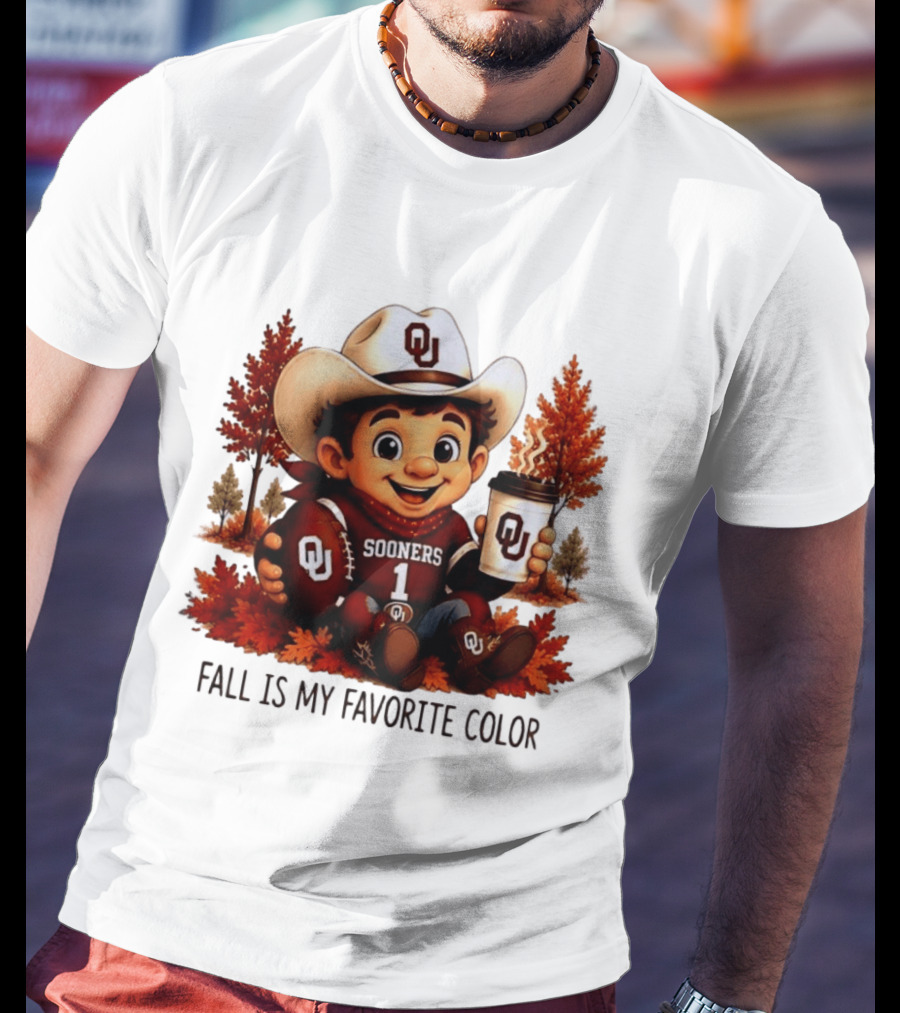Oklahoma Sooners Fall Is My Favorite Color OU Sooners Football Autumn T-Shirt