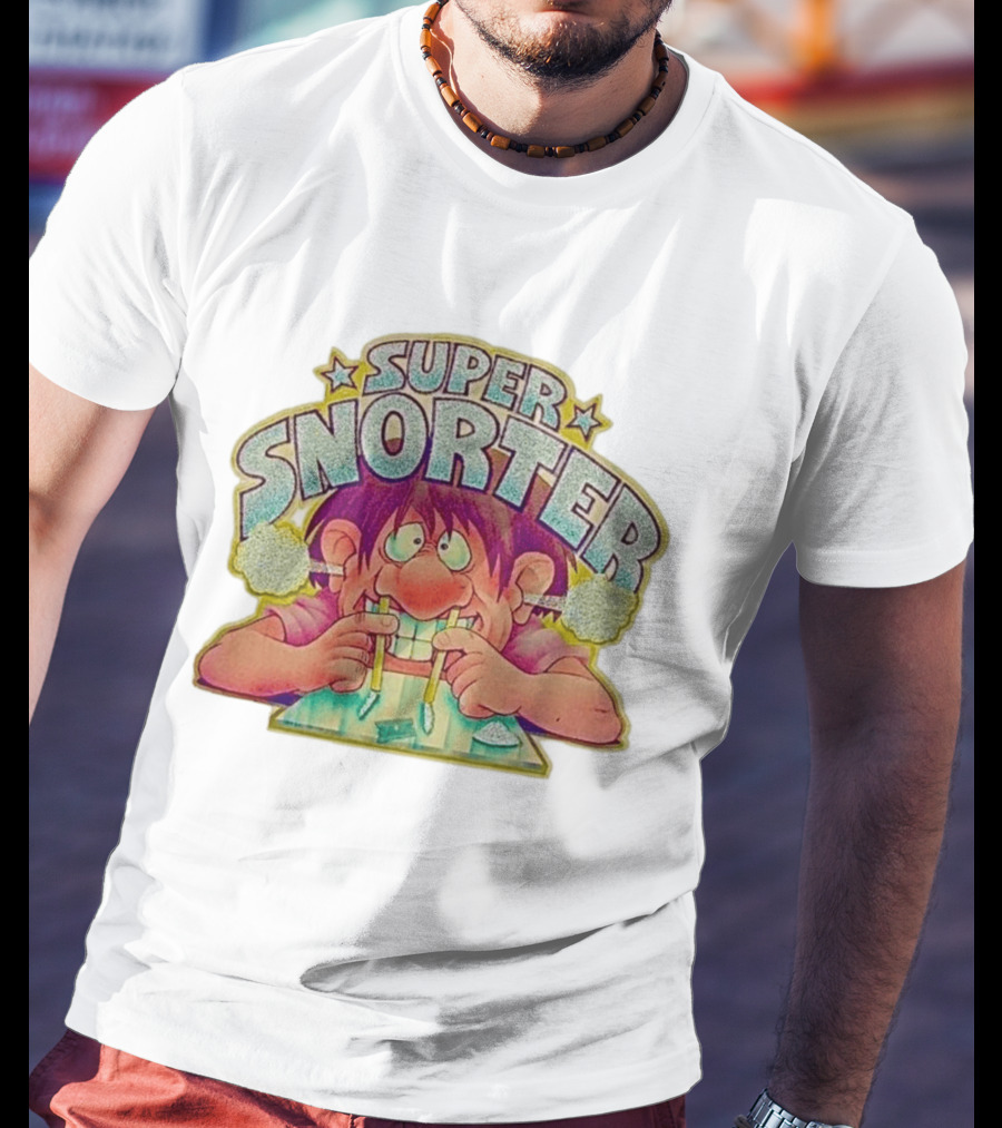 Super Snorter Cartoon Character 1978 Retro Humor T-Shirt