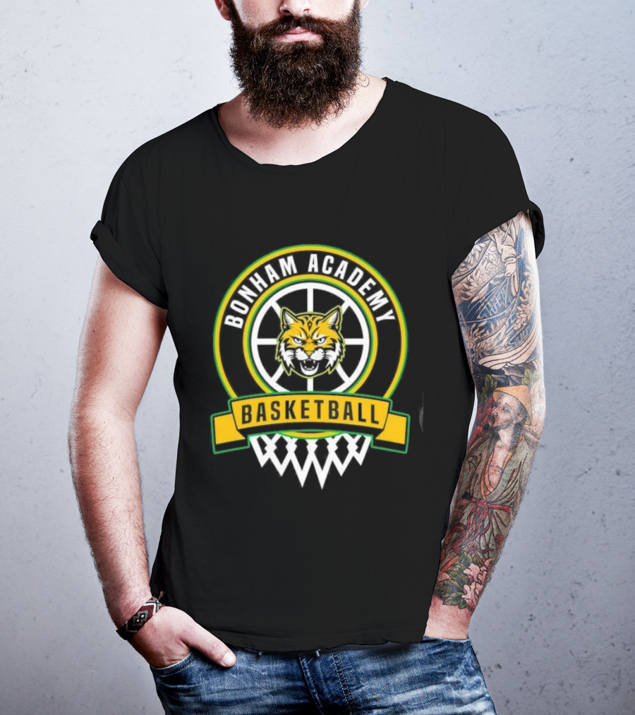 Bonham Academy Basketball Wolf T-Shirt