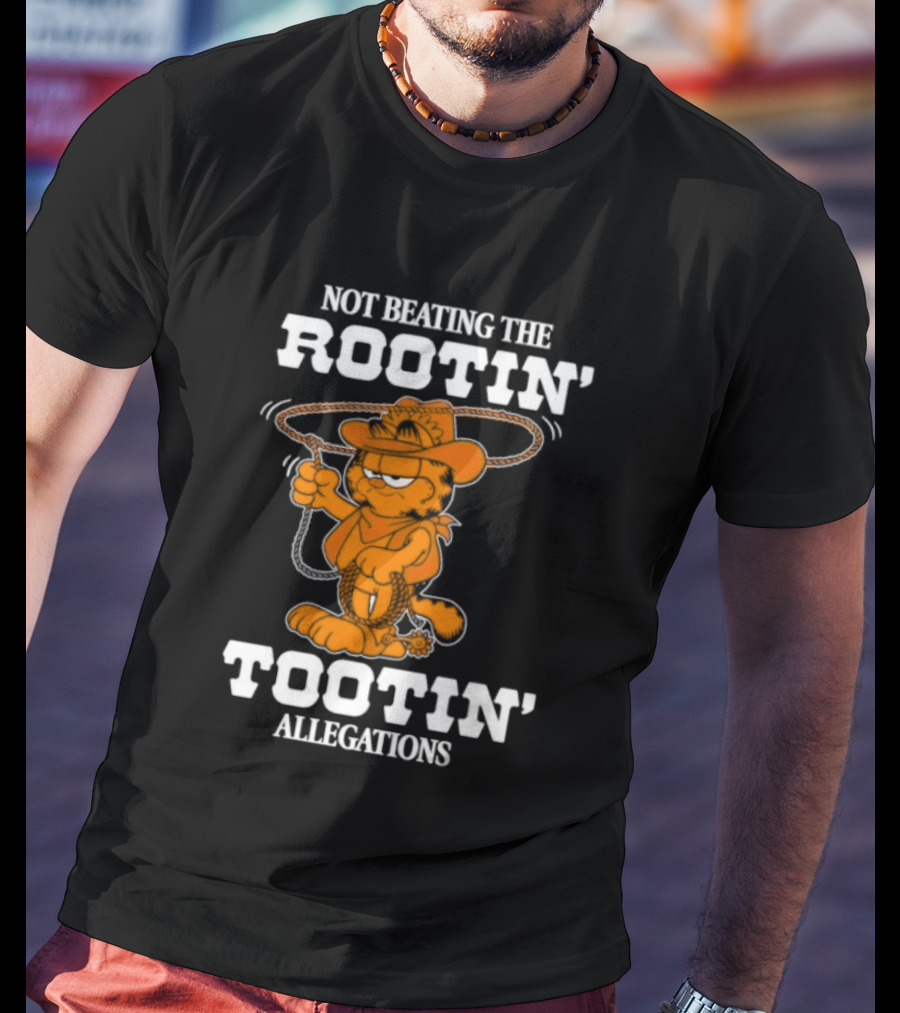 Lasagna Cat Not Beating The Rootin' Tootin' Allegations Cowboy T-Shirt