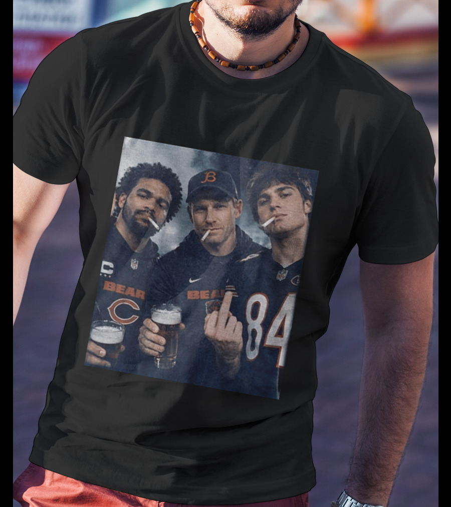 Colston Loveland Caleb Williams Ben Johnson Bears Football T-Shirt