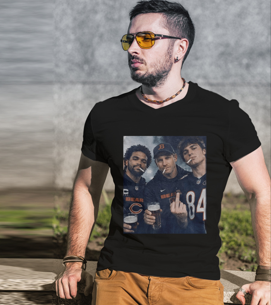 Colston Loveland Caleb Williams Ben Johnson Bears Football T-Shirt