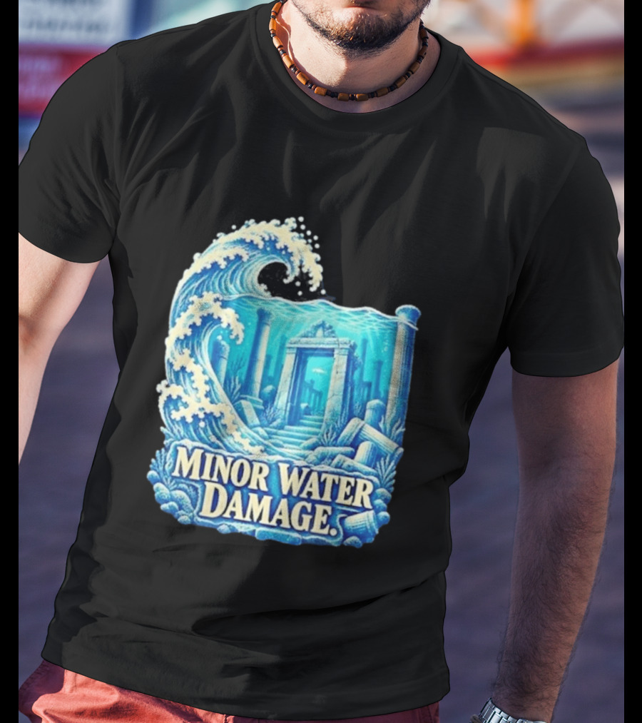 Minor Water Damage Ancient Architecture Underwater Ruins T-Shirt