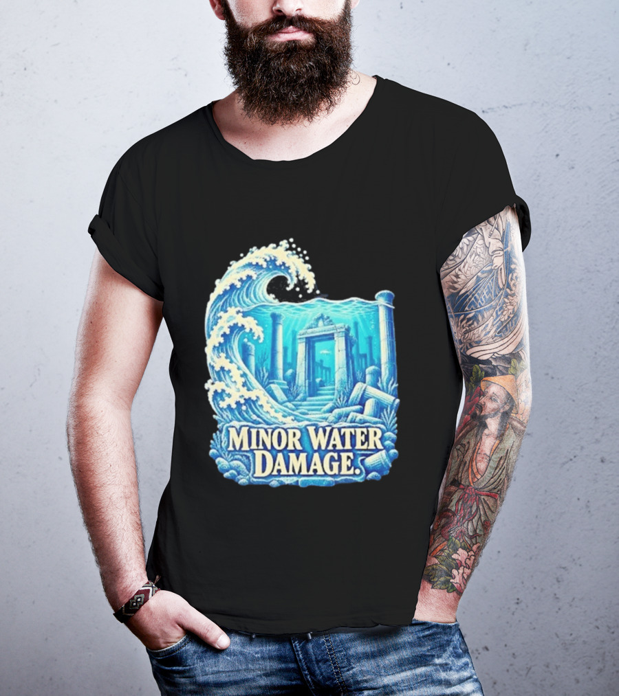 Minor Water Damage Ancient Architecture Underwater Ruins T-Shirt