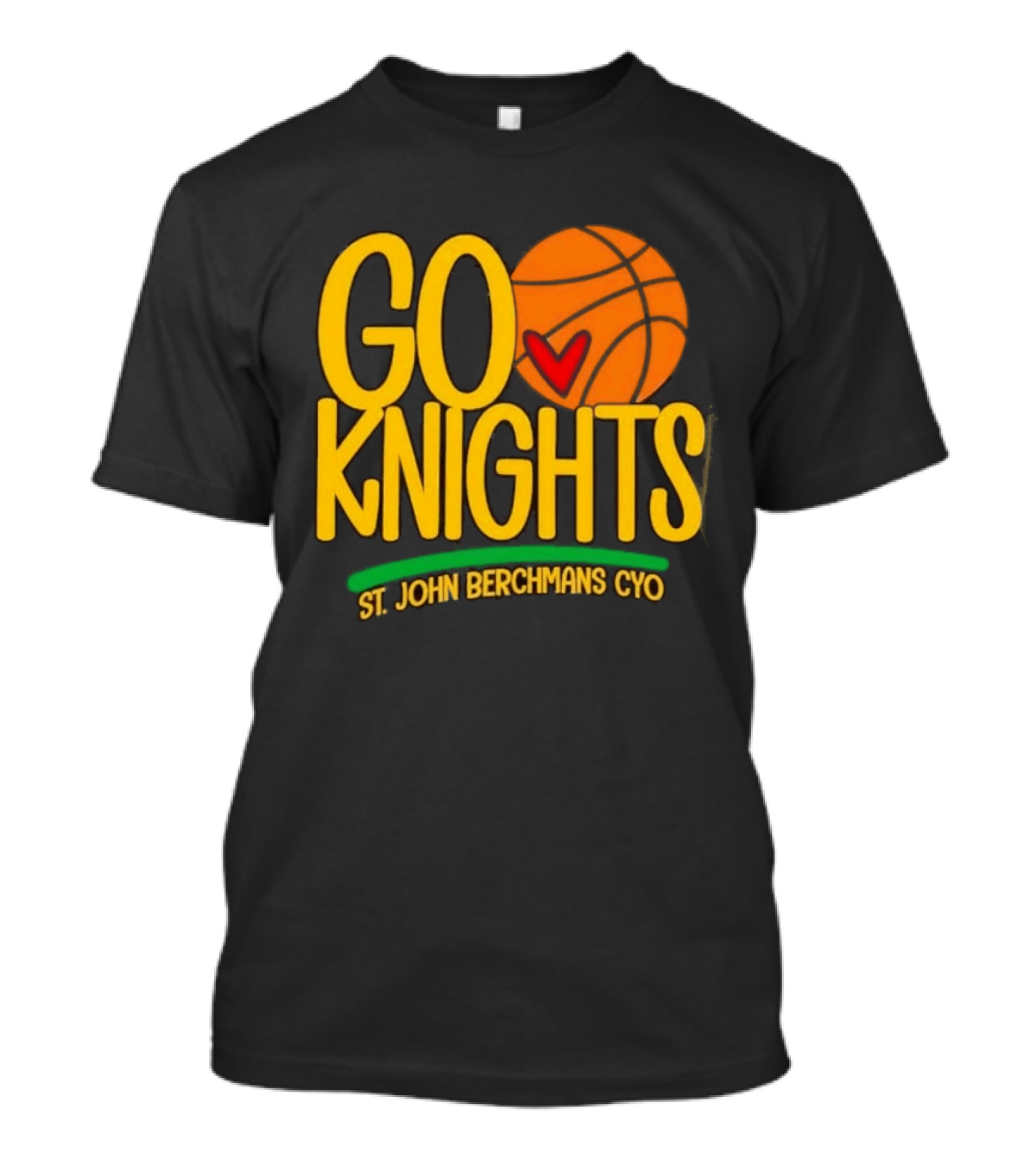 Go Knights St. John Berchmans CYO Basketball Pride T-Shirt