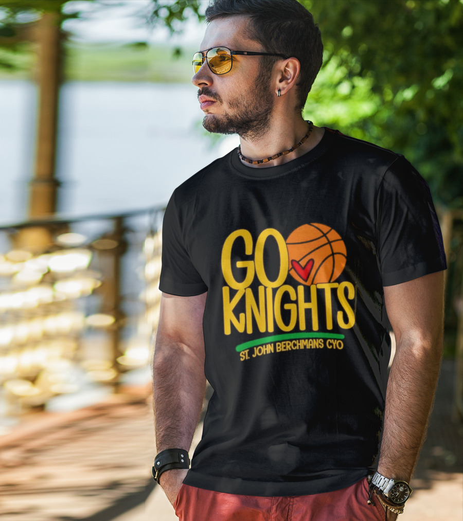 Go Knights St. John Berchmans CYO Basketball Pride T-Shirt