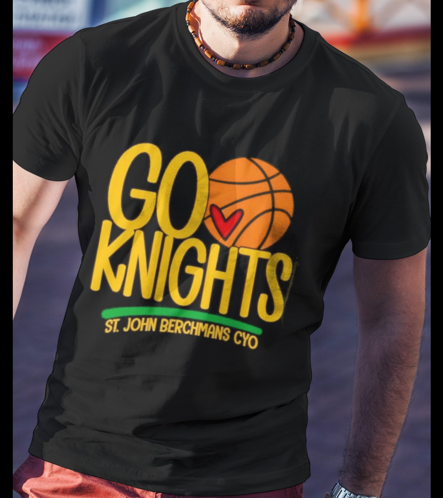 Go Knights St. John Berchmans CYO Basketball Pride T-Shirt