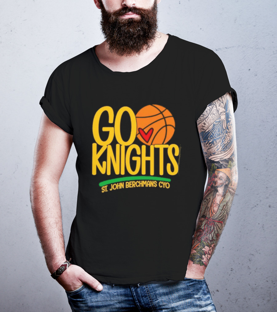 Go Knights St. John Berchmans CYO Basketball Pride T-Shirt