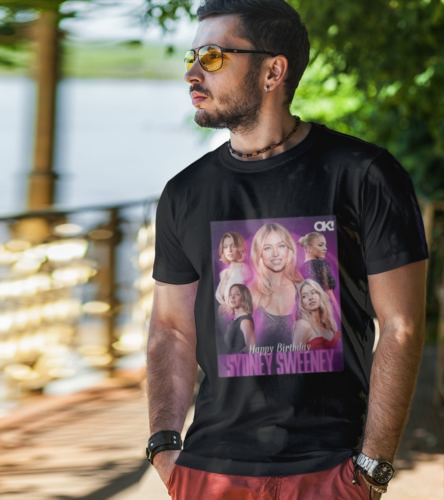 Sydney Sweeney Happy Birthday Celebration OK! Magazine 2026 T-Shirt