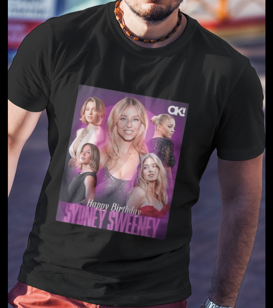 Sydney Sweeney Happy Birthday Celebration OK! Magazine 2026 T-Shirt