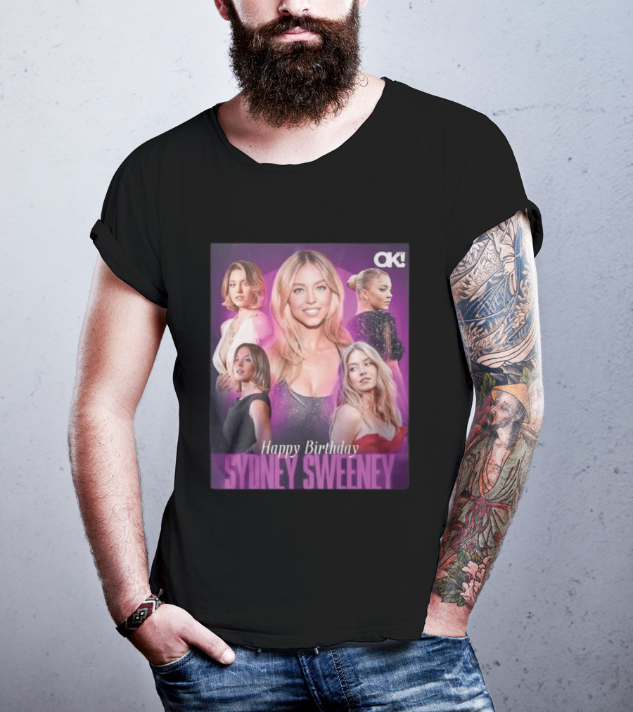 Sydney Sweeney Happy Birthday Celebration OK! Magazine 2026 T-Shirt