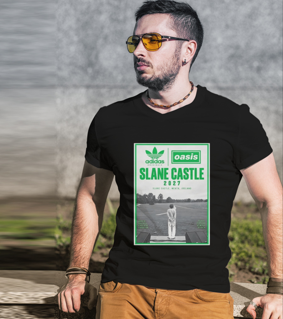 Adidas Originals Oasis Slane Castle 2027 Ireland Music People Culture Forever T-Shirt