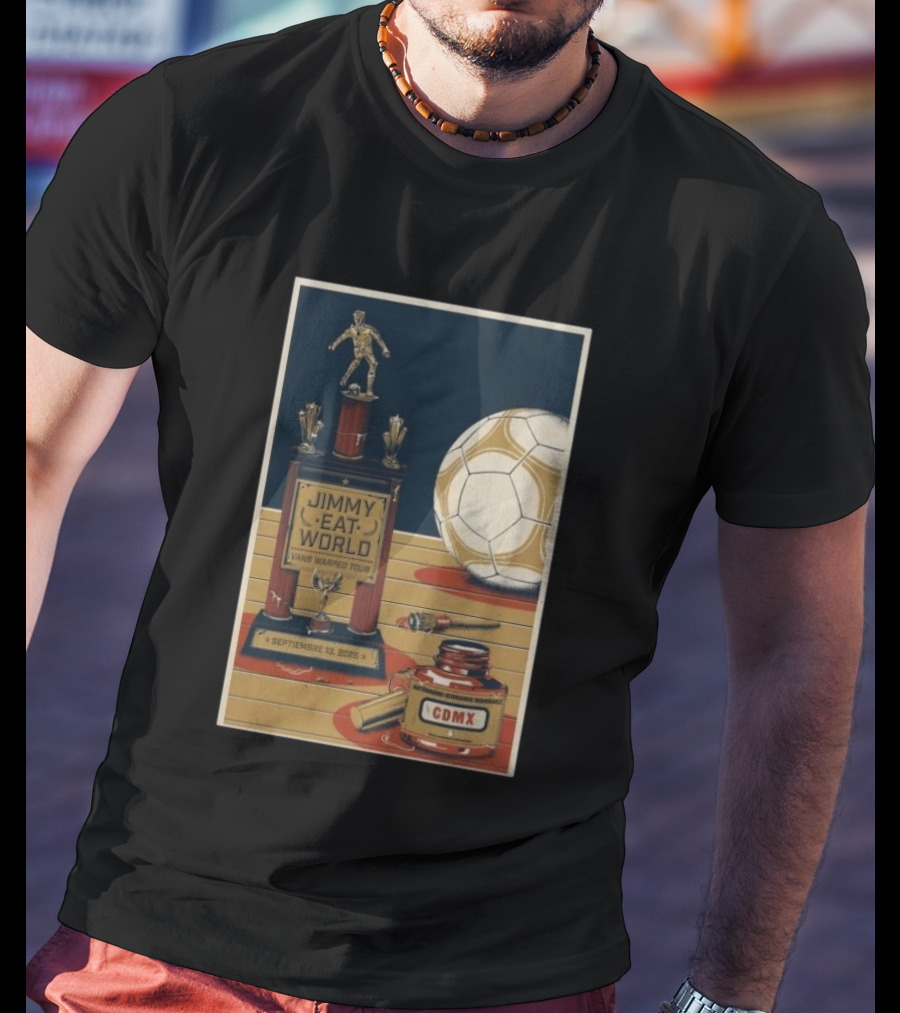 Jimmy Eat World Vans Warped Tour Mexico City September 13 2026 Autódromo Hermanos Rodríguez CDMX Soccer Trophy T-Shirt