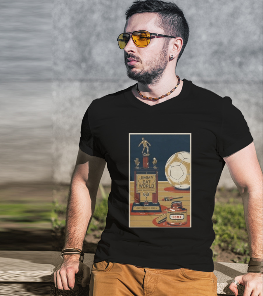 Jimmy Eat World Vans Warped Tour Mexico City September 13 2026 Autódromo Hermanos Rodríguez CDMX Soccer Trophy T-Shirt