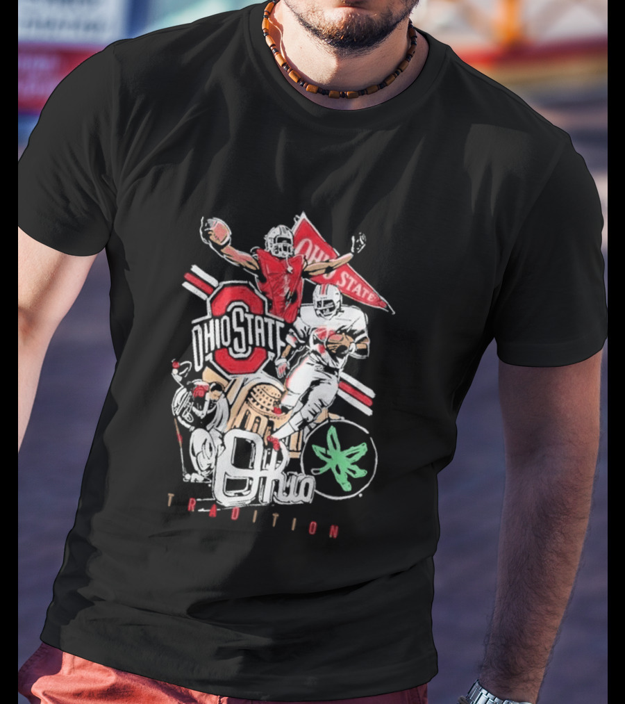 Ohio State Buckeyes Tradition Football NCAA Team Spirit Vintage Players T-Shirt