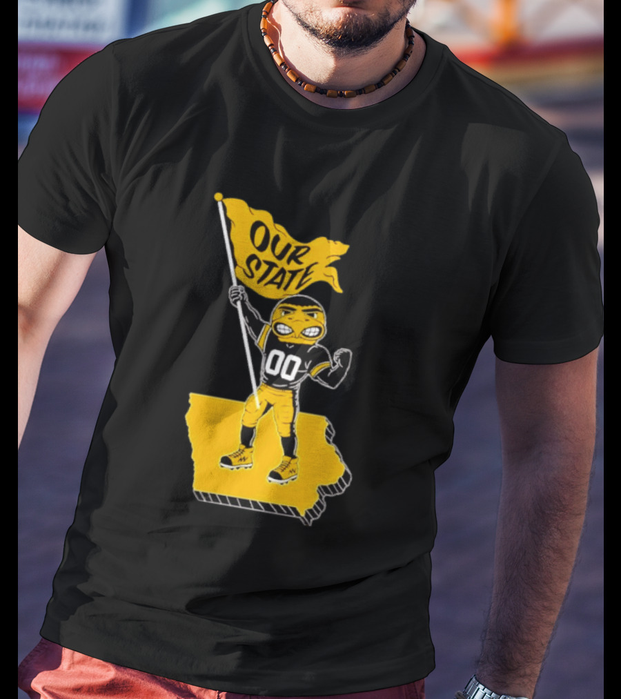 Our State Flag Iowa Beat Iowa State Sports Mascot Victory T-Shirt