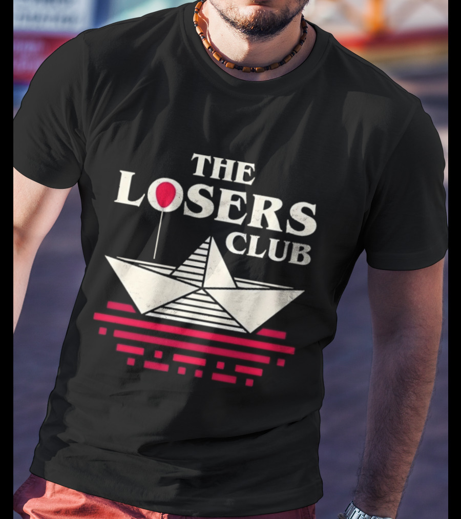 The Losers Club Paper Boat Red Balloon Stephen King IT T-Shirt
