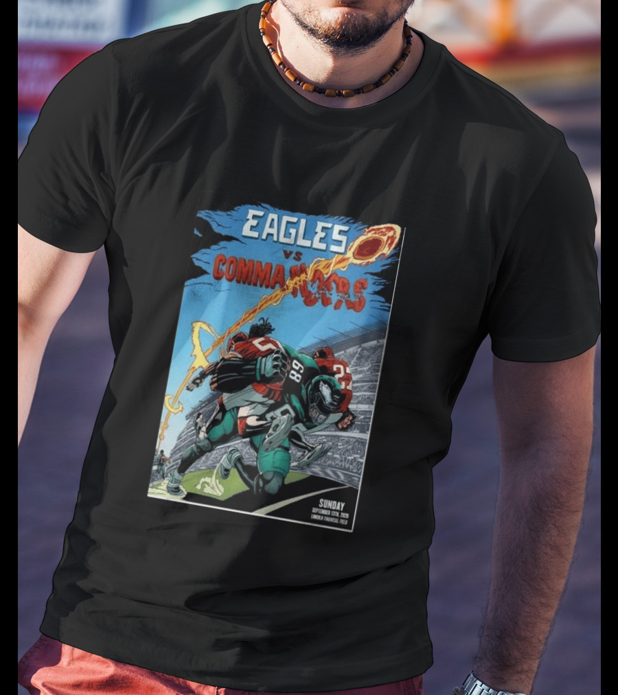 Eagles Vs Commanders September 13 2026 Lincoln Financial Field Football T-Shirt