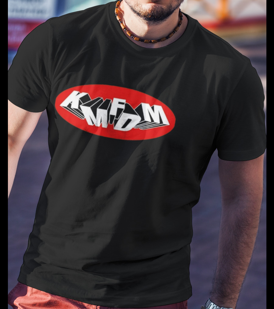 KMFDM Industrial Rock Electronic Music Oval Red T-Shirt